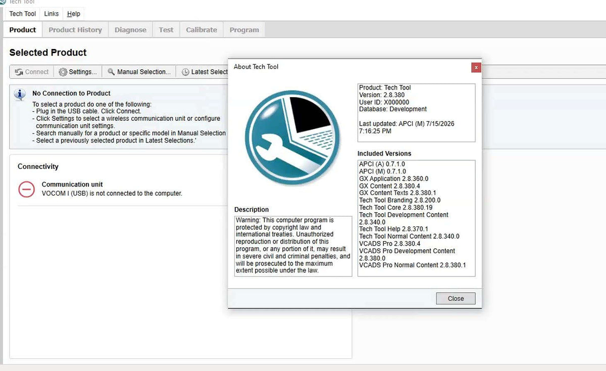 Volvo Premium Tech Tool PTT | 2.8.380 APCI 0.7 | Volvo, Mack, Renault