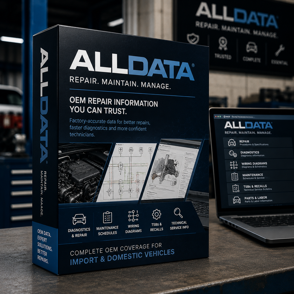 AllData Online 2026 | US, EU, UK | Accurate OEM Repair Data for Workshops