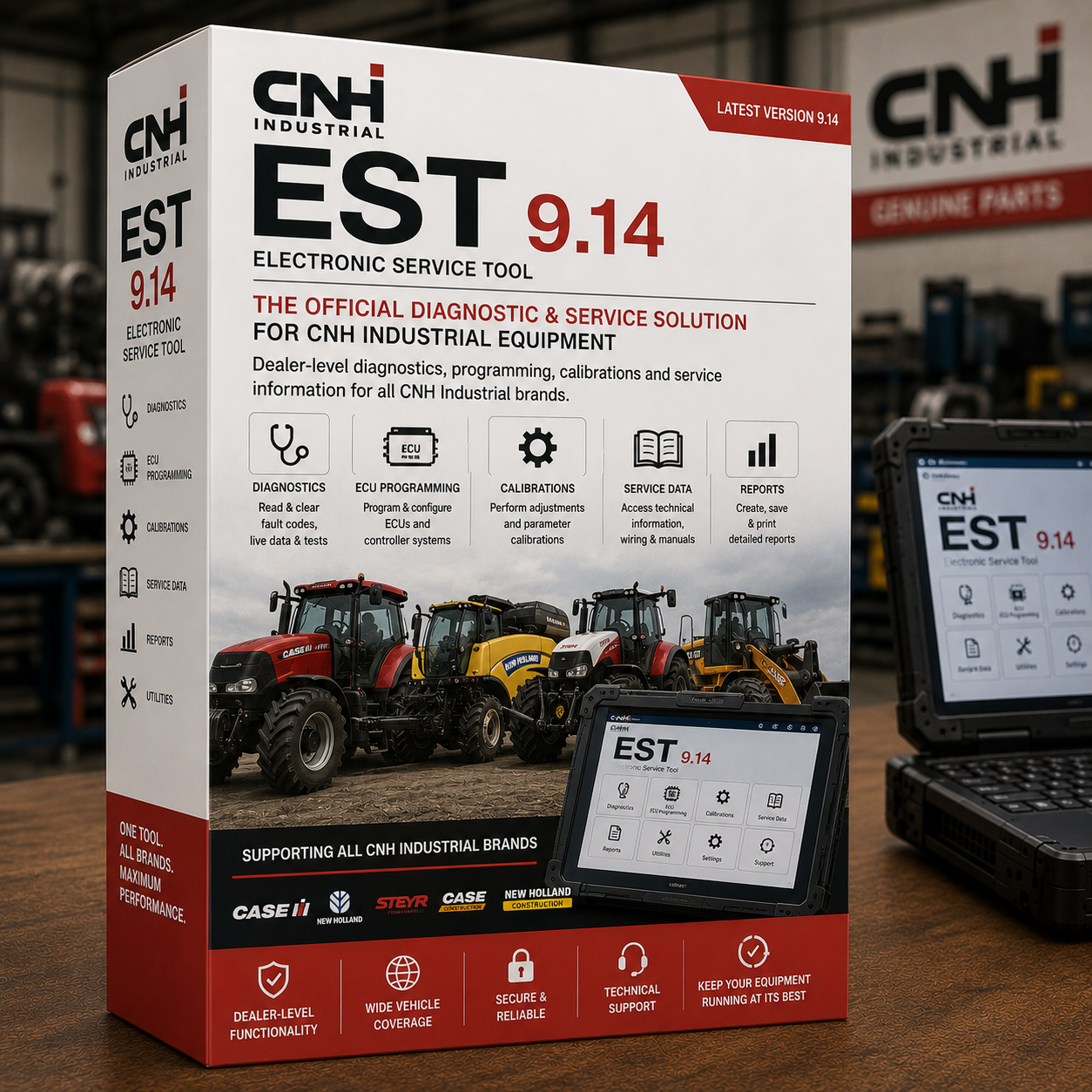CNH EST 9.13 - Licencia de por vida Case New Holland