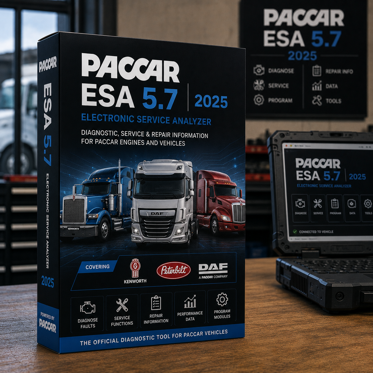 Paccar ESA 5.7 (Analista de Servicio Electrónico) - Activación de por vida
