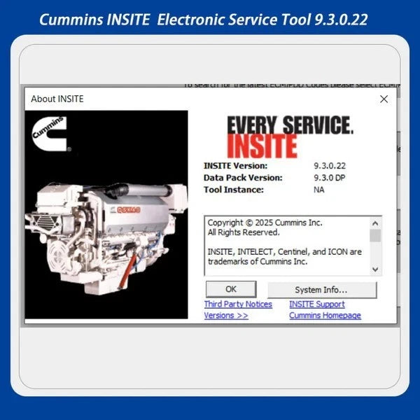 Cummins Insite 9.3 Pro + Calterm 5.16 - Activación de por vida