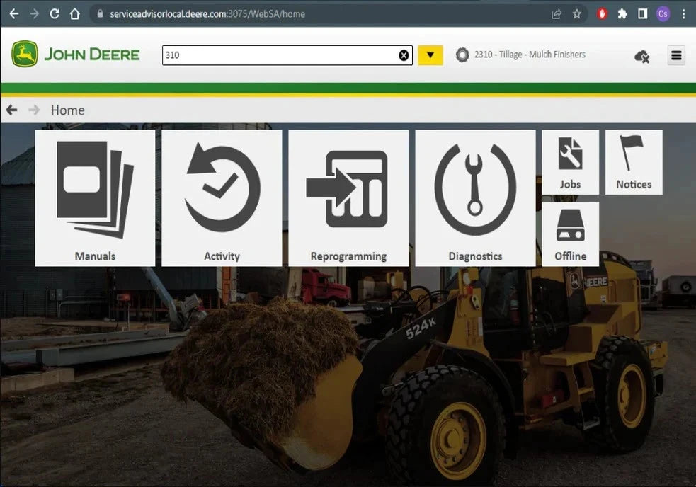 John Deere Service Advisor 5.4 (2025) Agricultura, Construcción, Silvicultura DTACs