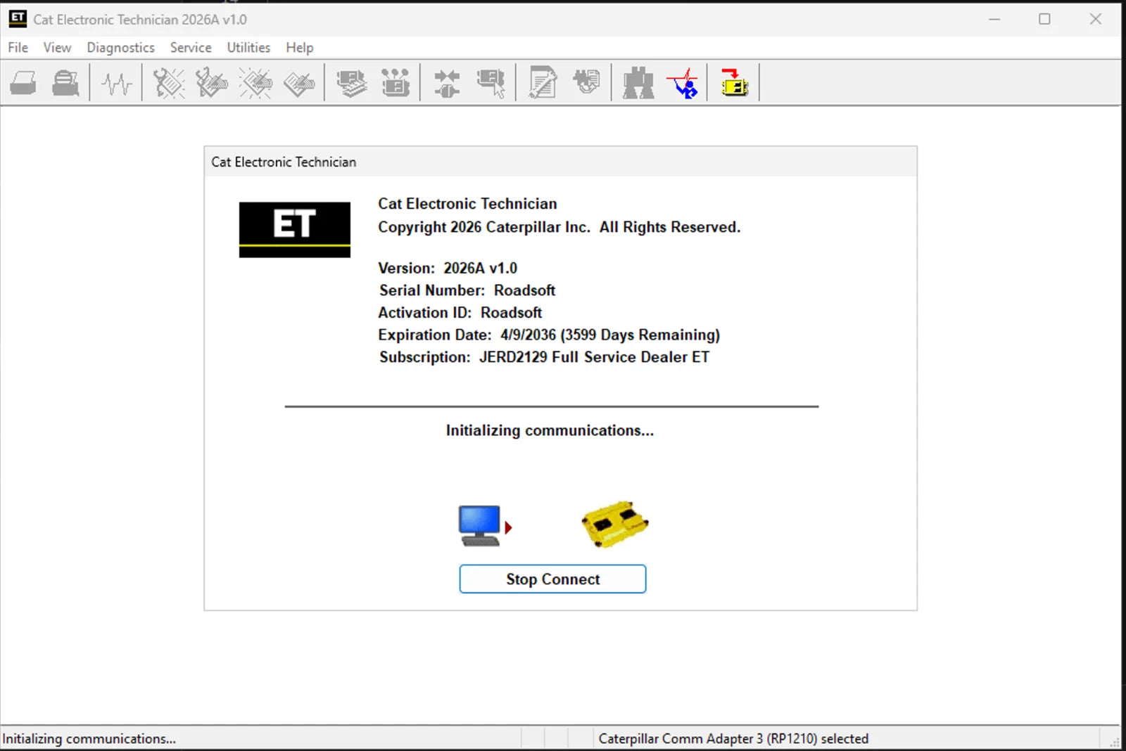CAT ET 2026a - Licencia de concesionario Caterpillar de por vida